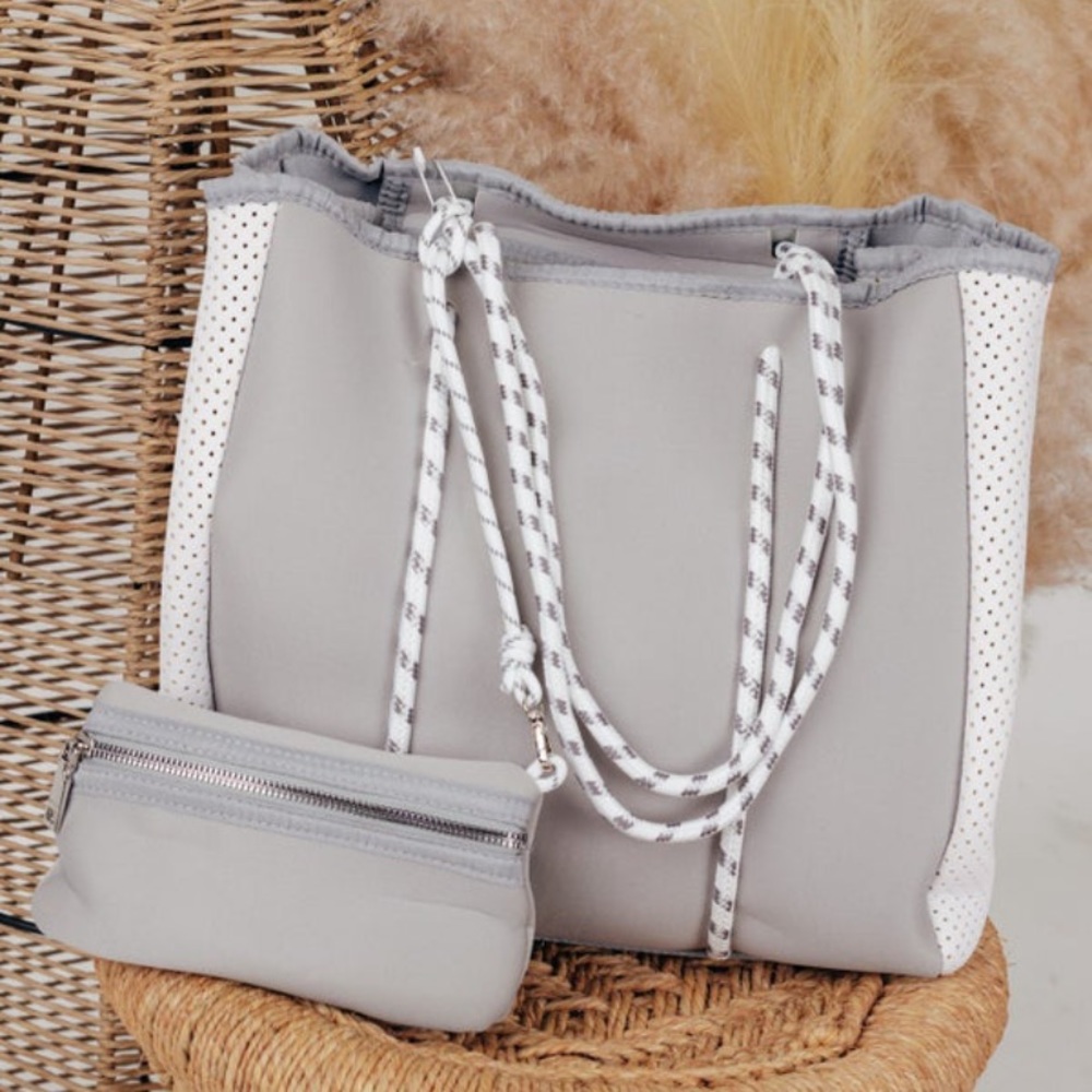 Neoprene Tote with Small zip pouch